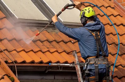 Démoussage et hydrofuge de toiture à Vendat